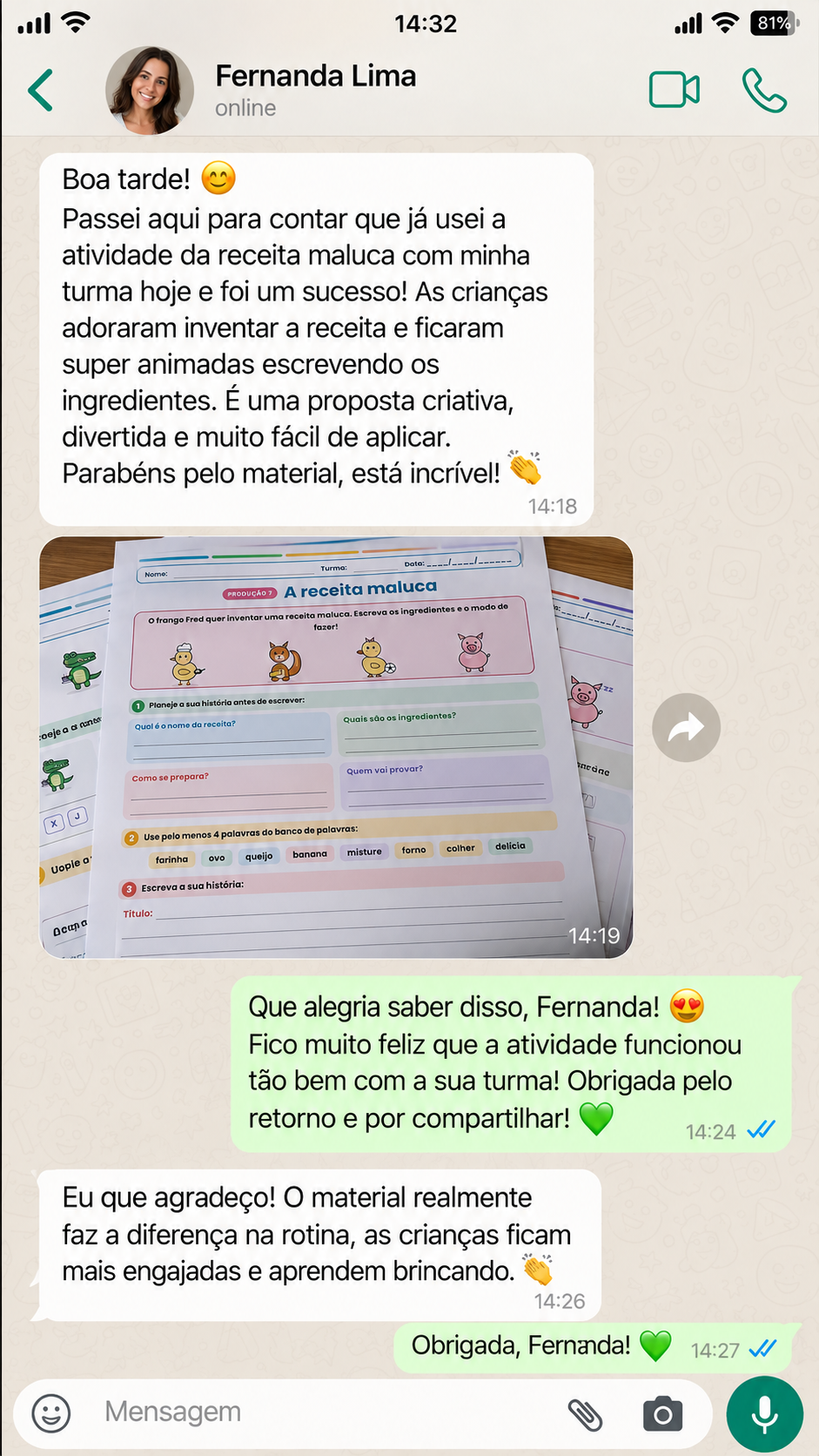 Depoimento sobre o material Destrava-Língua