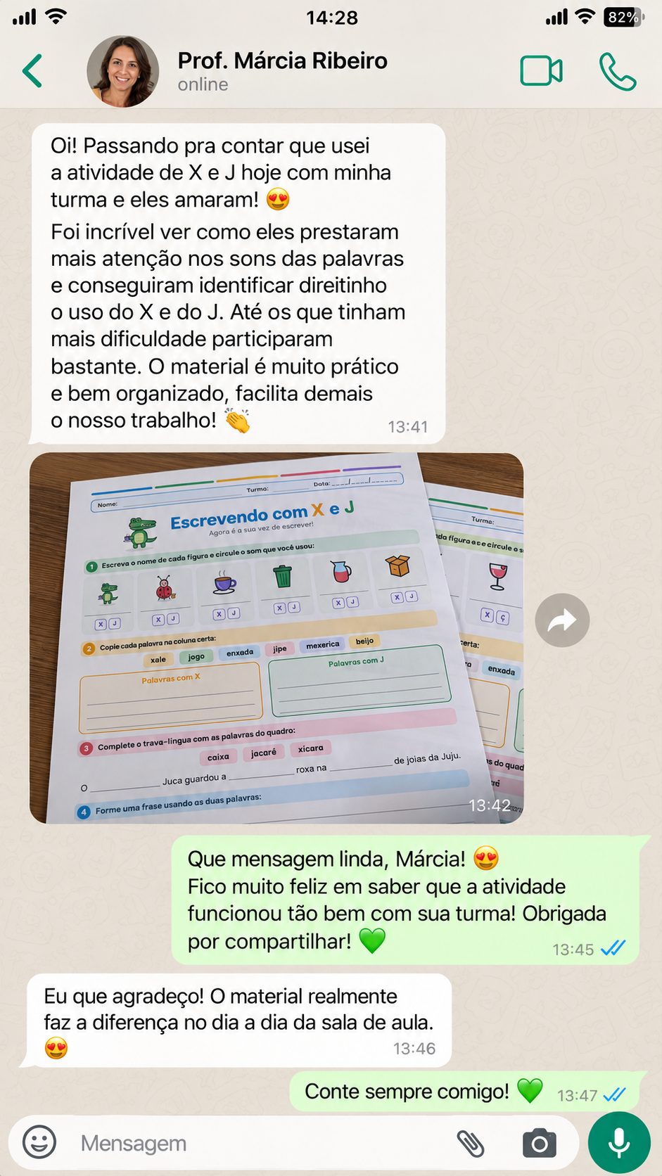 Relato real de aplicação com crianças