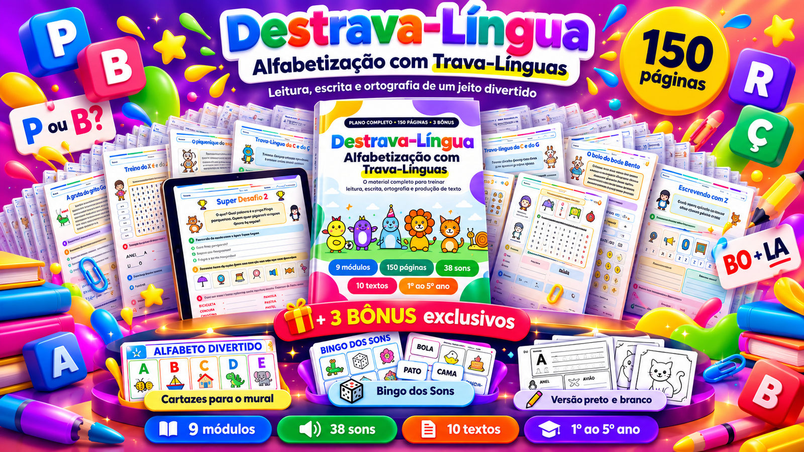Mockup do Plano Completo Destrava-Língua